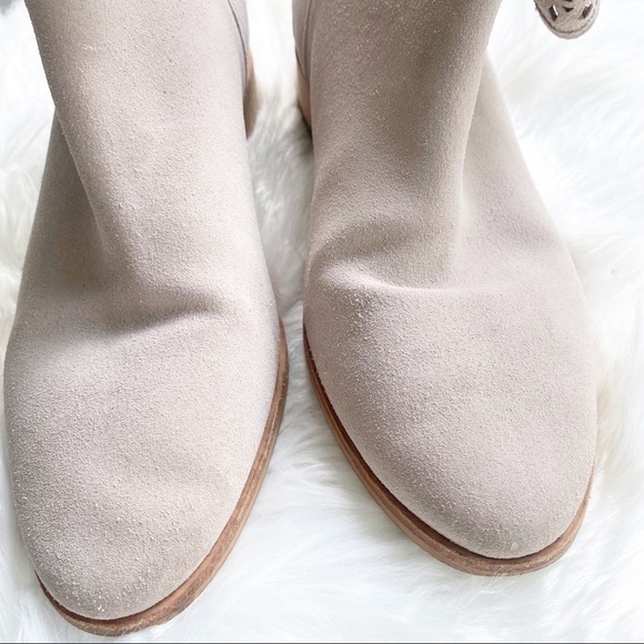 MICHAEL MICHAEL KORS Sunny Suede Perforated Bootie Buff Beige, Size 10 - Picture 5 of 14